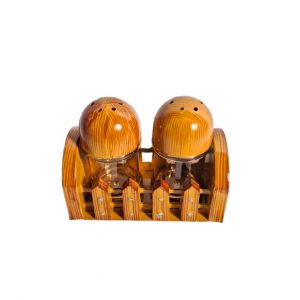 WOODLAND SALT AND PEPPER STAND | MISC | SALT AND PEPPER WITH STAND |  |