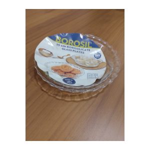 1 N FLUTED PLATE | BOROSIL | PLATE |  | 19 CM PDQ SET OF 2