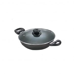 OMEGA DELUXE GRANITE COOKWARE KADAI WITH GLASS LID | PRESTIGE | KADAI |  | 240MM