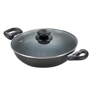 OMEGA DELUXE GRANITE COOKWARE KADAI WITH GLASS LID | PRESTIGE | KADAI |  | 260MM