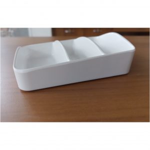 ISC1264-3.8" SUGAR AND CREAM TRAY WHITE (MF) | SUPERWARE | TRAY,MELAMINE |  | HOWRAH SERIES