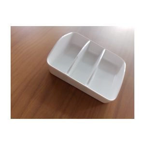 ISC1264-3.8" SUGAR AND CREAM TRAY WHITE (MF) | SUPERWARE | TRAY,MELAMINE |  | HOWRAH SERIES