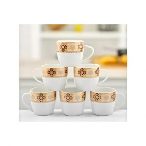 COFFEE MUG SIYA CHAIN AND FLOWER SERIES | MARVEL | CUP,MUG |  | 6 NO 190 ML