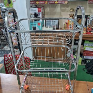 SHAKTI GOLD FRUIT BASKET | MISC | BASKET,STAND,STEEL,TROLLEY | | 3 STEP