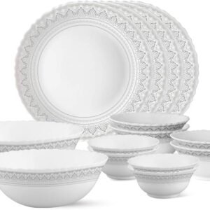 1 N FLUTED PLATE | BOROSIL | PLATE | BGFGBPLT002 | 19 CM PDQ SET OF 2