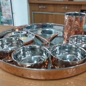 RAK COPPER HAMMERED THALI SET | MISC | STEEL,COPPER | | 9 PCS SET
