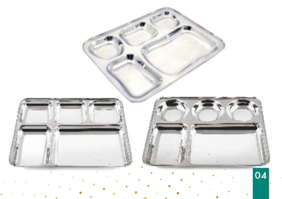 ENSIS ISI 5 IN 1 PORTION TRAY | PNB | PLATE,STEEL | | THALI SQUARE