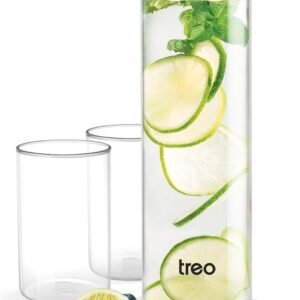 TREO CLEARVUE 800 HYDRATION 3 PC SET | MILTON | GIFT SET,GLASS |  | 1 BOTTLE 2 GLASS