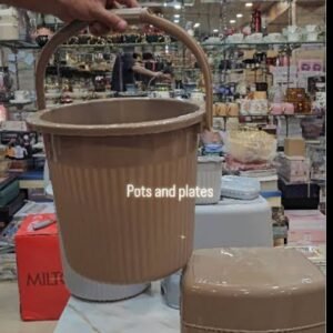 RITZ JUNIOR 4 PC BATHROOM SET | MILTON | BATHROOM SET |  | STOOL BUCKET MUG SOAP CASE