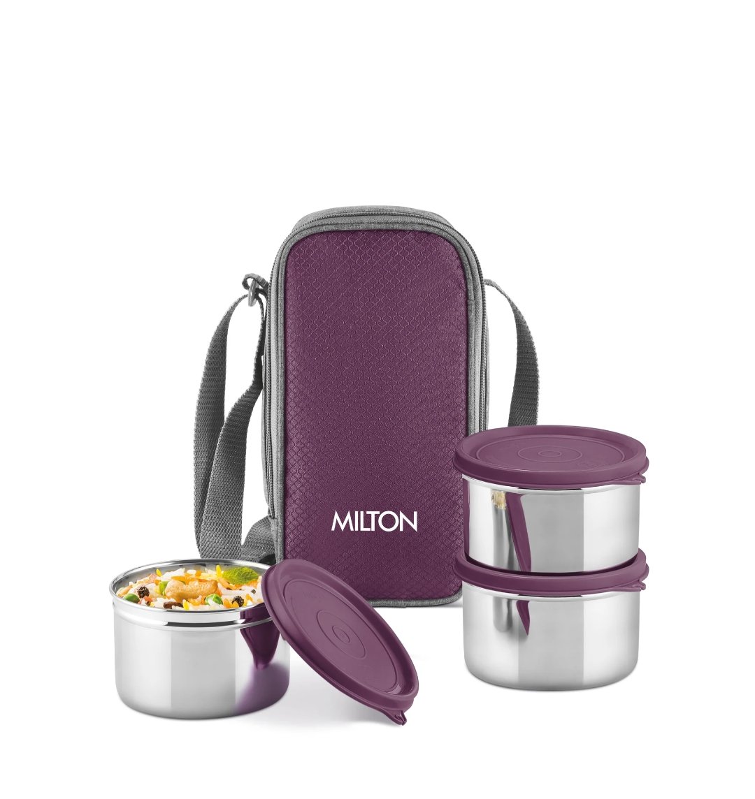 STACK PACK 3 TIFFIN | MILTON | TIFFIN,LUNCH BOX | | 3 KHANE