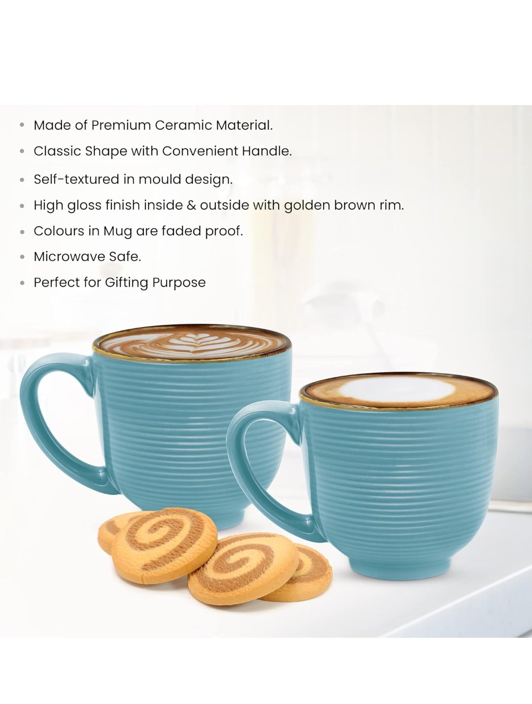 TREO ECLAT 180 CERAMIC MUG | MILTON | CUP,MUG | | SET OF 2 180 ML - Image 3