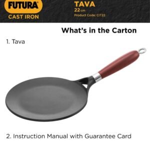 FUTURA CAST IRON TAVA | HAWKINS | TAVA, | CIT22 | 22 CM