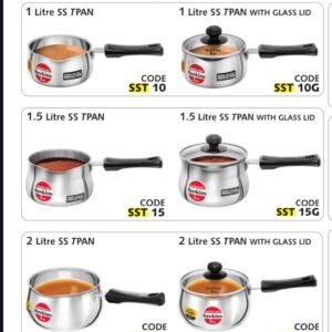 SS T PAN WITH LID | HAWKINS | PAN,TADKA | SST10 | 1 L