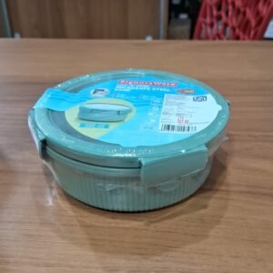 SIGNORAWARE LOCK AND STORE MICROWAVE SAFE SS ROUND CONTAINER | MISC | CONTAINER,JAR,DABBA,STEEL |  | ROUND 400 ML