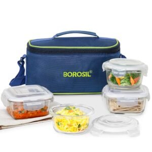 GLASS LUNCH BOX | BOROSIL | LUNCH BOX,TIFFIN,DABBA,GLASS | BGFGTIF012 | 680 G
