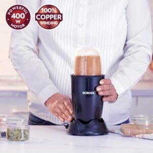 MINI BLENDER AND GRINDER | BOROSIL | BLENDER,MIXER GRINDER,MIXCY | BNB400WPB4-1 | 400 W