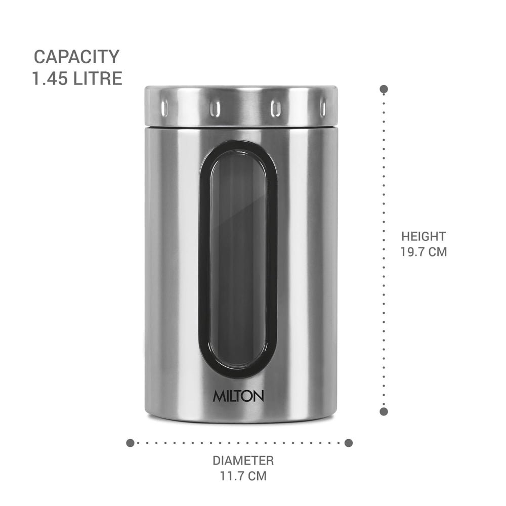 STEEL CRISPY JAR | MILTON | JAR,CONTAINER | | 2000 ML
