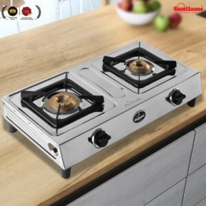 SUNFLAME STEEL SHAKTI GAS STOVE | SUNFLAME | STEEL,GAS STOVE,BURNER,CHULHA |  | 2 BURNER
