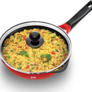 FRY PAN WITH GLASS LID (DiE CAST NON STICK INDUCTION COMPATIBLE) | HAWKINS | FRY PAN | IDCF22G | 22 CM